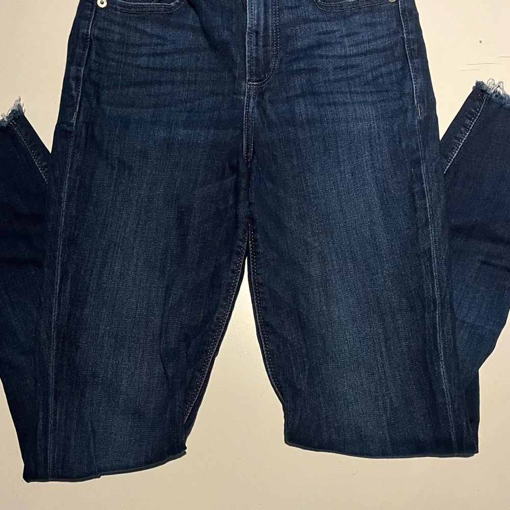 Express Women's Dark Indigo Straight-Leg Jeans